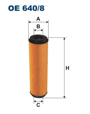 Alyvos filtras FILTRON OE 640/8