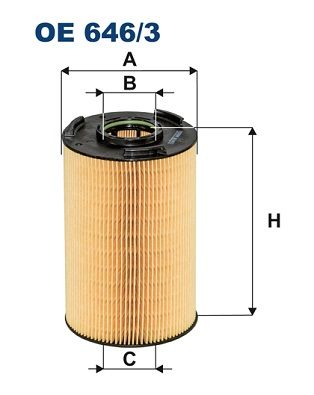 Alyvos filtras FILTRON OE 646/3