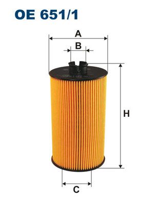 Alyvos filtras FILTRON OE 651/1