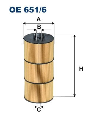 Oil Filter FILTRON OE 651/6