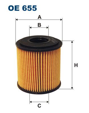 Alyvos filtras FILTRON OE655