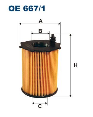 Alyvos filtras FILTRON OE 667/1