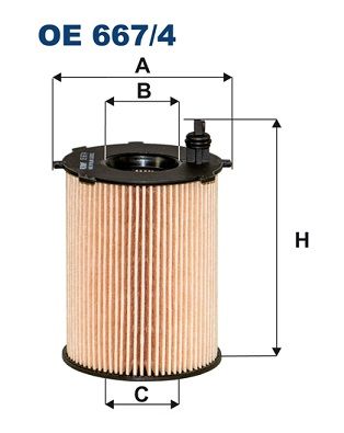 Alyvos filtras FILTRON OE 667/4