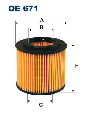 Alyvos filtras FILTRON OE 671