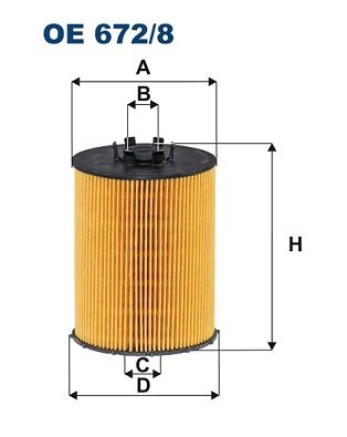 Alyvos filtras FILTRON OE 672/8