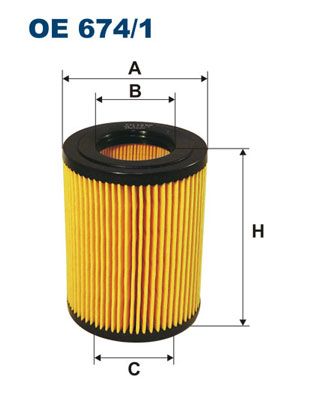 Oil Filter FILTRON OE674/1