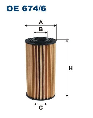 Alyvos filtras FILTRON OE 674/6