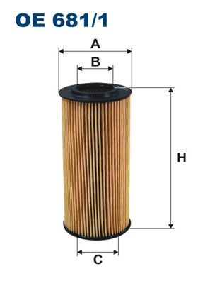 Filtro hidráulico, transmissão automática FILTRON OE 681/1