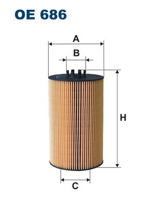 Alyvos filtras FILTRON OE 686