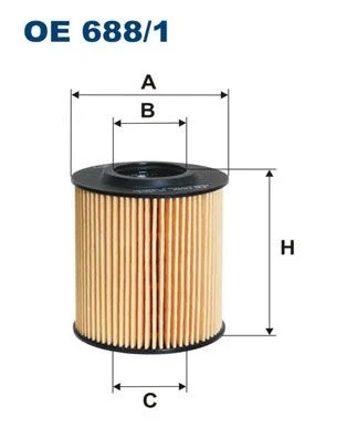 Alyvos filtras FILTRON OE688/1