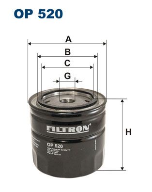 Alyvos filtras FILTRON OP 520