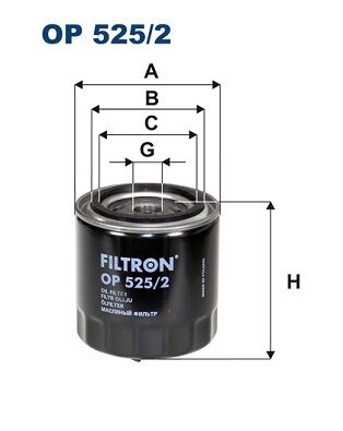 Oil Filter FILTRON OP 525/2