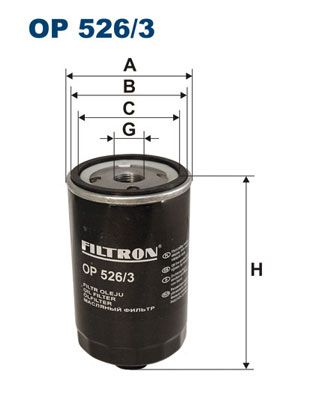 Alyvos filtras FILTRON OP 526/3