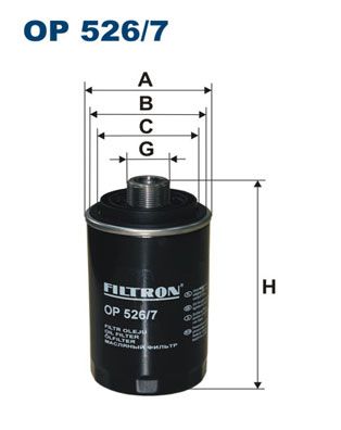 Alyvos filtras FILTRON OP 526/7