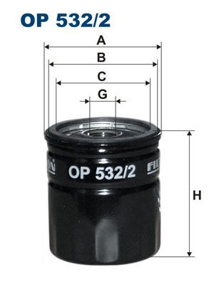 Alyvos filtras FILTRON OP 532/2