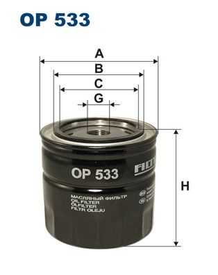 Alyvos filtras FILTRON OP 533