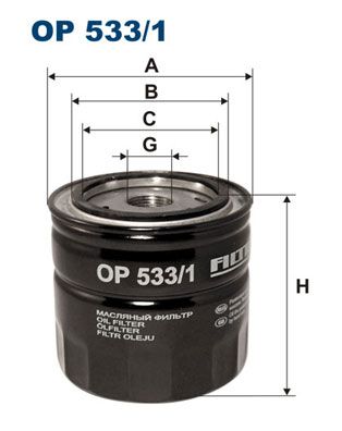 Oil Filter FILTRON OP 533/1