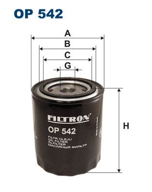 Alyvos filtras FILTRON OP 542