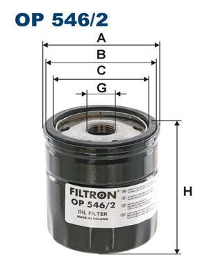 Оливний фільтр FILTRON OP 546/2