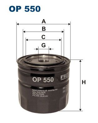 Alyvos filtras FILTRON OP550