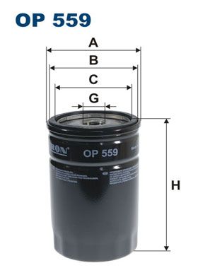 Alyvos filtras FILTRON OP 559