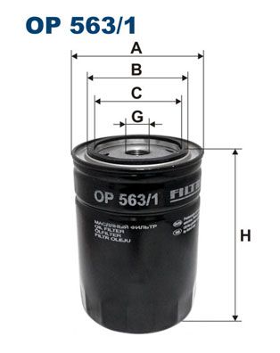 Oil Filter FILTRON OP 563/1