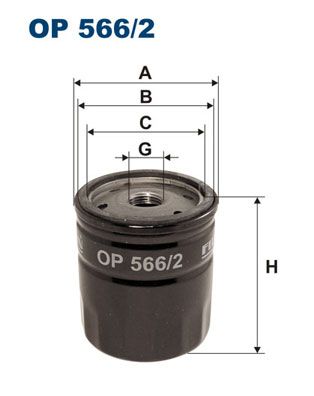 Alyvos filtras FILTRON OP 566/2