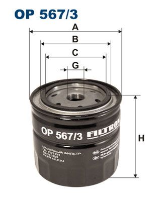 Alyvos filtras FILTRON OP 567/3