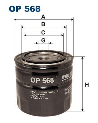 Alyvos filtras FILTRON OP 568