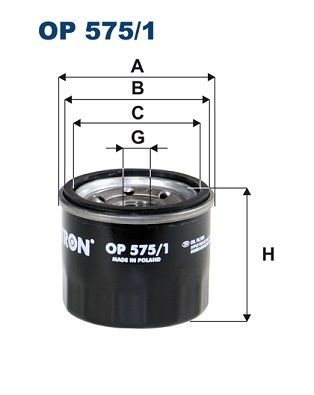 Oil Filter FILTRON OP 575/1