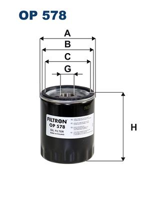 Alyvos filtras FILTRON OP 578