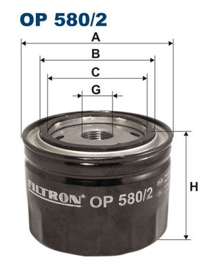 Оливний фільтр FILTRON OP580/2