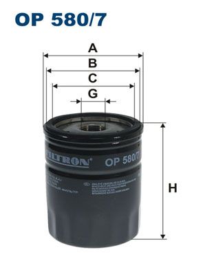 Alyvos filtras FILTRON OP 580/7