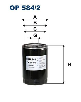 Alyvos filtras FILTRON OP 584/2