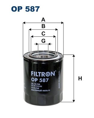 Оливний фільтр FILTRON OP 587