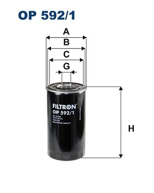 Oil Filter FILTRON OP 592/1