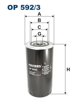 Oil Filter FILTRON OP 592/3
