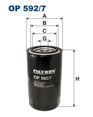 Alyvos filtras FILTRON OP 592/7