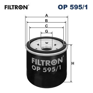 Alyvos filtras FILTRON OP 595/1