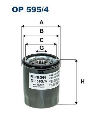 Alyvos filtras FILTRON OP 595/4