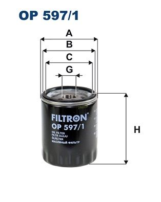 Alyvos filtras FILTRON OP 597/1