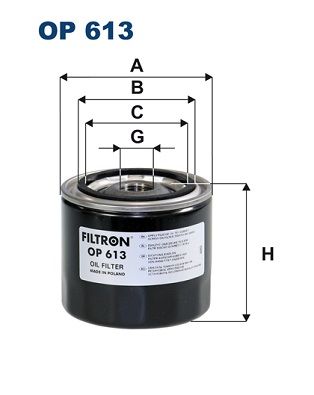 Alyvos filtras FILTRON OP 613