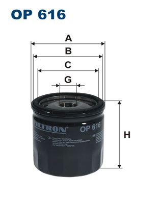 Oil Filter FILTRON OP 616