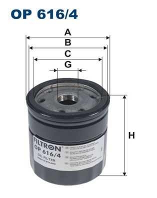 Оливний фільтр FILTRON OP616/4