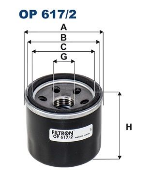 Oil Filter FILTRON OP 617/2