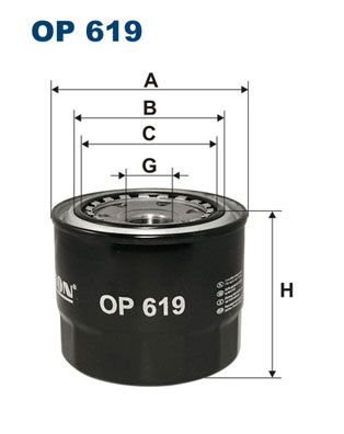 Alyvos filtras FILTRON OP 619