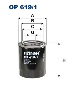 Alyvos filtras FILTRON OP 619/1