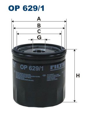 Oil Filter FILTRON OP 629/1