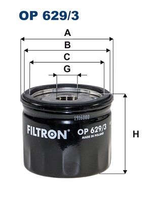 Оливний фільтр FILTRON OP 629/3