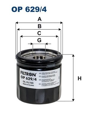 Oil Filter FILTRON OP 629/4